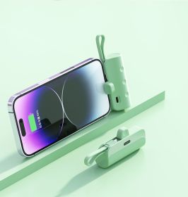 Wireless Capsule Charging Bank 10000mA (Option: Green-Iphone-5000mAh)